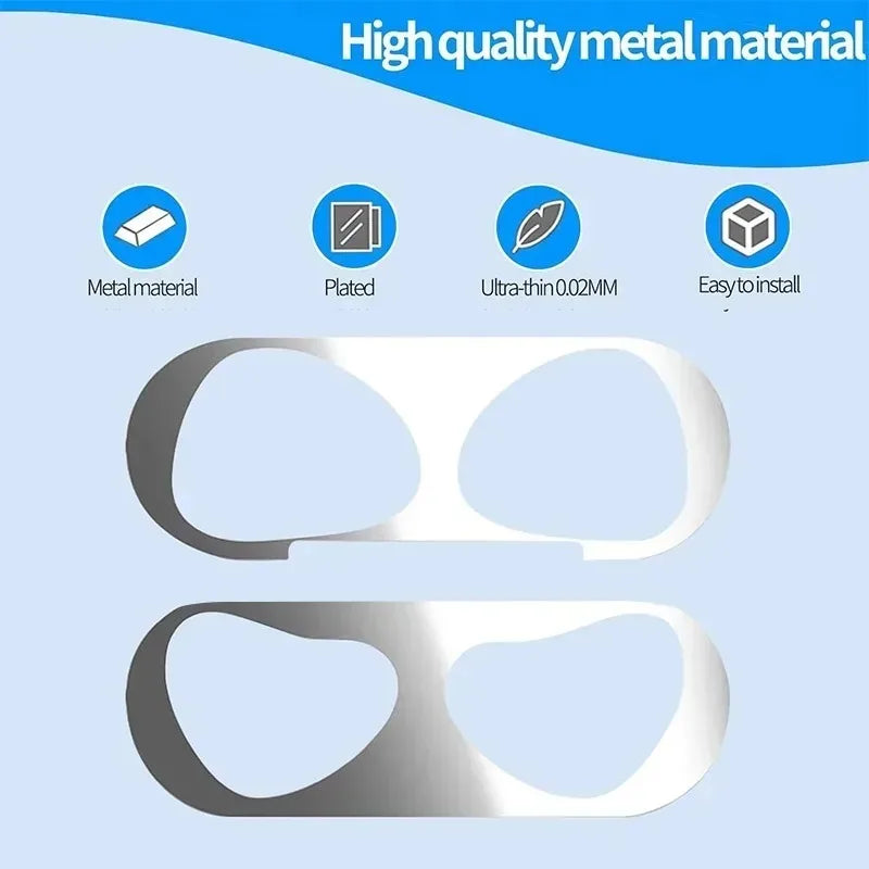 Metal Dustproof Film for Airpods Pro 3 Guard Sticker Anti-Scratch Protectors Decal Ultra Thin for Airpod Pro3 Case Accessories