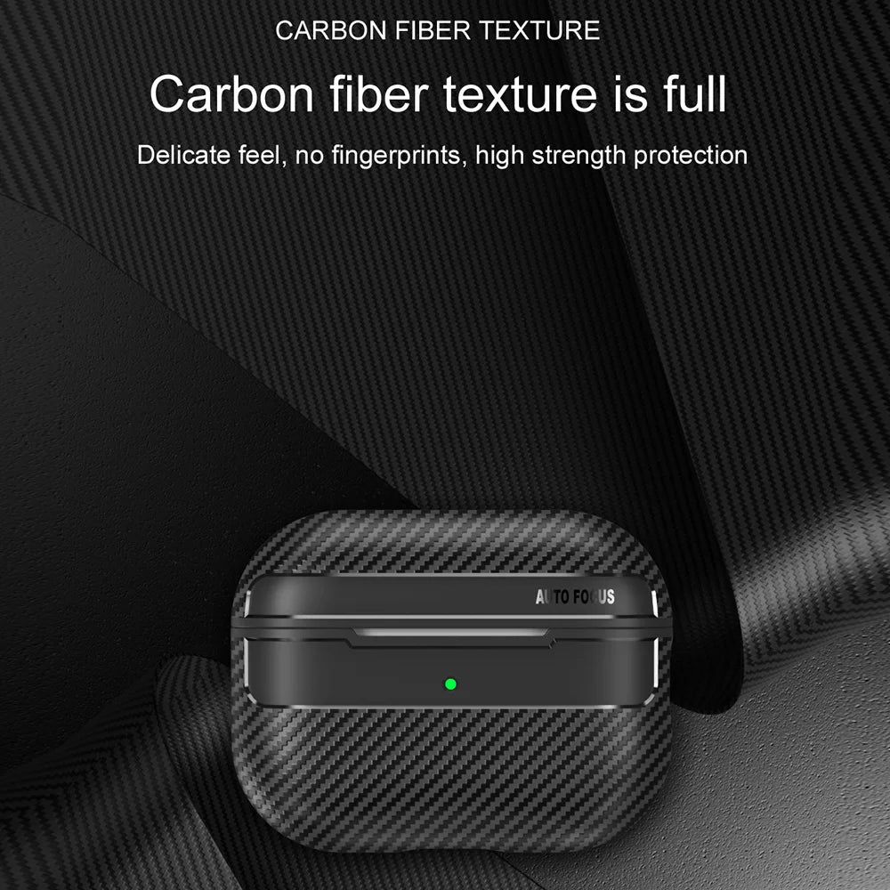 Carbon Fiber Case For AirPods Pro 2023 Wireless Earphone Case For AirPods Pro 2 3 1 Protective Cover For Air Pods Pro 2nd 3rd
