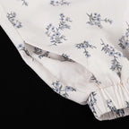 Casual Beige Print Women's Two Pieces Set Fashion Stand Collar Wrist Sleeve Ruffled Shirts And High Waisted Shorts Suit Woman