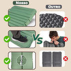 Extra Thick 4 Inch Camping Sleeping Pad Outdoor Camping Self-Inflating Mats Spliceable Hiking Fishing Sleeping Pad