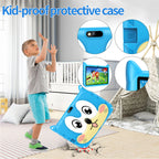 BDF Cartoon Pattern 7 Inch Kids Tablet Quad Core 4GB RAM 64GB ROM Android 13 Google Learning Education Games Tablets 4000mAh