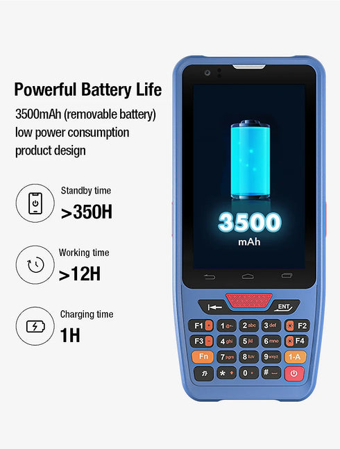 IP67 4 Inch Waterproof Industrial Rugged PDA Handheld Android PDAs Portable Data Terminal NFC  Data Collector for Inventory