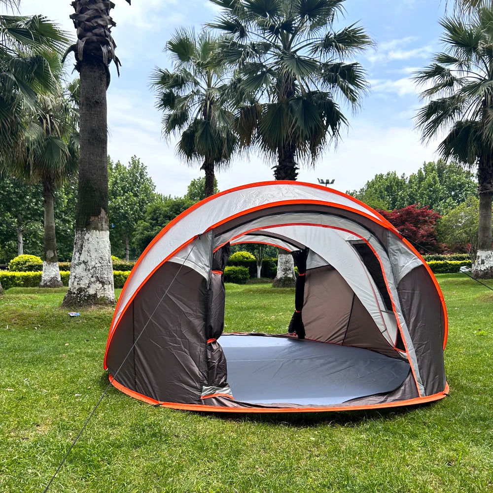 5-8 people quick opening hand throw tent waterproof camping boat tent outdoor tent fully automatic pop-up