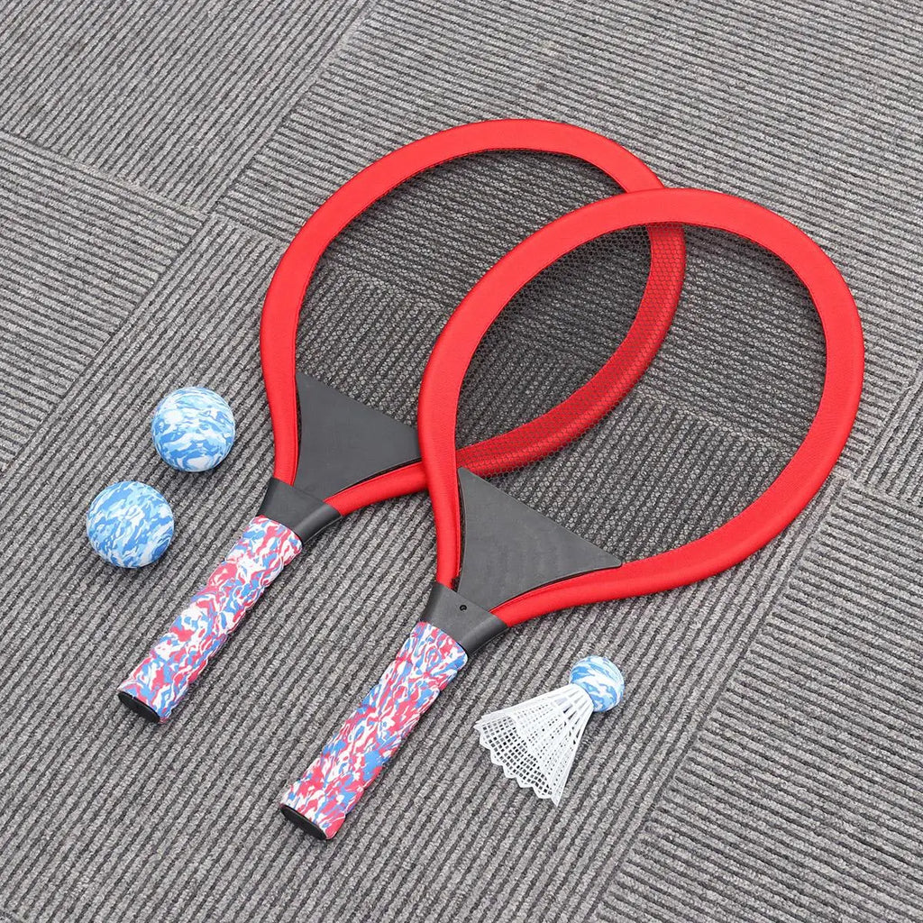 Eva Durable Kids Tennis Rackets Set Lightweight Children Beach Ball Sports Game Plastic Outdoor Racquet Sports Multi