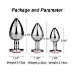 Metal Anal Plug for Women Men Couples Butt Plug Butt Toy Adult Game Masturbator Anal S/M/L Diamond Sex Toy for Adult Products