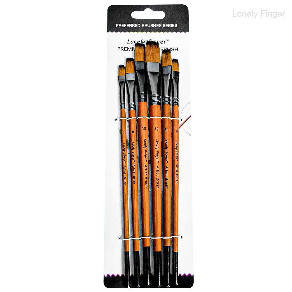6/24/30Pcs Artist Paint Brush Set for Watercolor, Acrylic, Oil and All Media, Suitable for Canvas, Paper, Ceramic, Nylon Hair, W