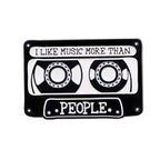 Retro 80s 90s Enamel Pins Vintage Cassette Tape Brooches Old School Lapel Pins for Backpacks Jewelry Gift For Friends