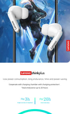 Lenovo Thinkplus XT88 in Ear Bluetooth Earphones with Dual Microphones, Stereo Noise Reduction, Bass HIFI Touch Earbuds