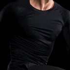 Compression Running Top Men Long Sleeve Shirt For Male Gym Clothing Quick Dry Sportswear Fitness Tee Training Workout Muscle Top