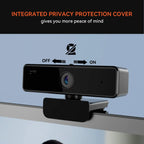 Nuroum 2K QHD Webcam 1440P 30FPS&1080P 60FPS Dual Mode, AI Noise Cancelling Mic,Streaming Camera, USB Plug & Play for PC/Mac