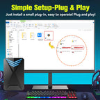 JMachen Hyper Base Lbox Retro Game Console for PS4/PS3/Switch/PS2/Wii/WiiU/PS1 Launchbox 2TB Gaming HDD with 4200+ PC/3D Games