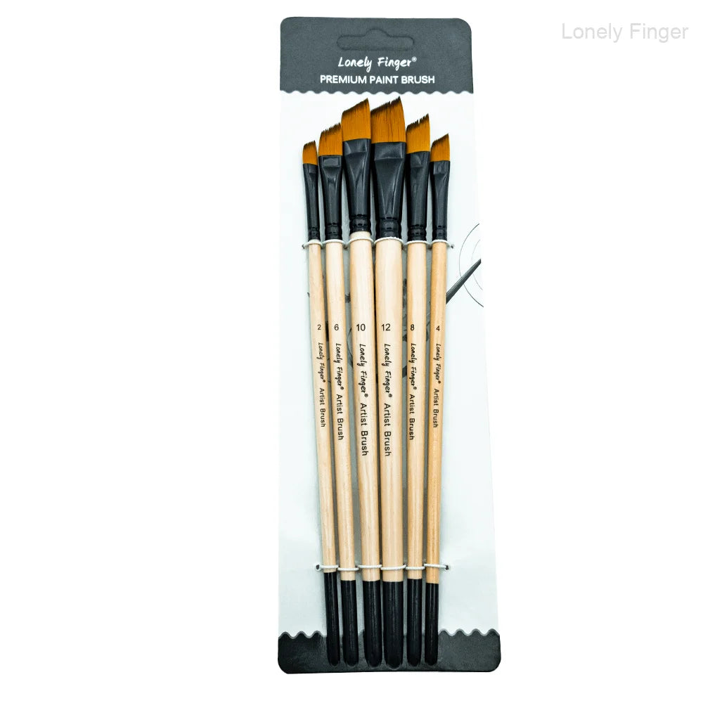 6/24/30Pcs Artist Paint Brush Set for Watercolor, Acrylic, Oil and All Media, Suitable for Canvas, Paper, Ceramic, Nylon Hair, W