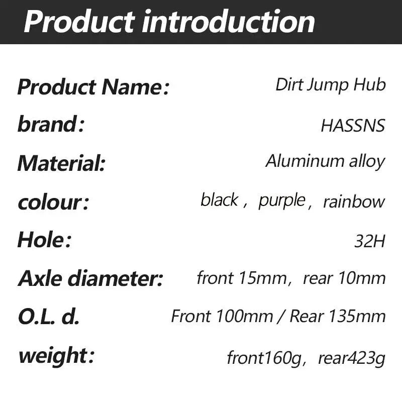 HASSNS Noisy Cube Pro 7 Freehub MTB Rear Hub 32 Holes Dirt Jump Bike Hub Changes Bicycle Cube 15*100/10*135MM Cycling Bushings