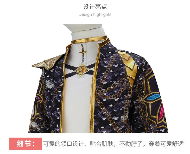 4 5 6 7 8 9 10 11 12 Years K-POP Girls Clothing Sets Cosplay 3Pcs Girls Suits Korean Version Birthday Party Costume Kids Clothes