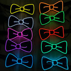 LED Glowing Bow Ties for Men Light Up Ties Personalized Night Club Concert Masquerade Accessory for Carnival Decor
