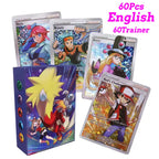 60-100Pcs New English French Spanish Pokemon Cards GX MEGA EX TAG TEAM Vstar Game Battle Card Hot Sale Collection Card Kids Gift