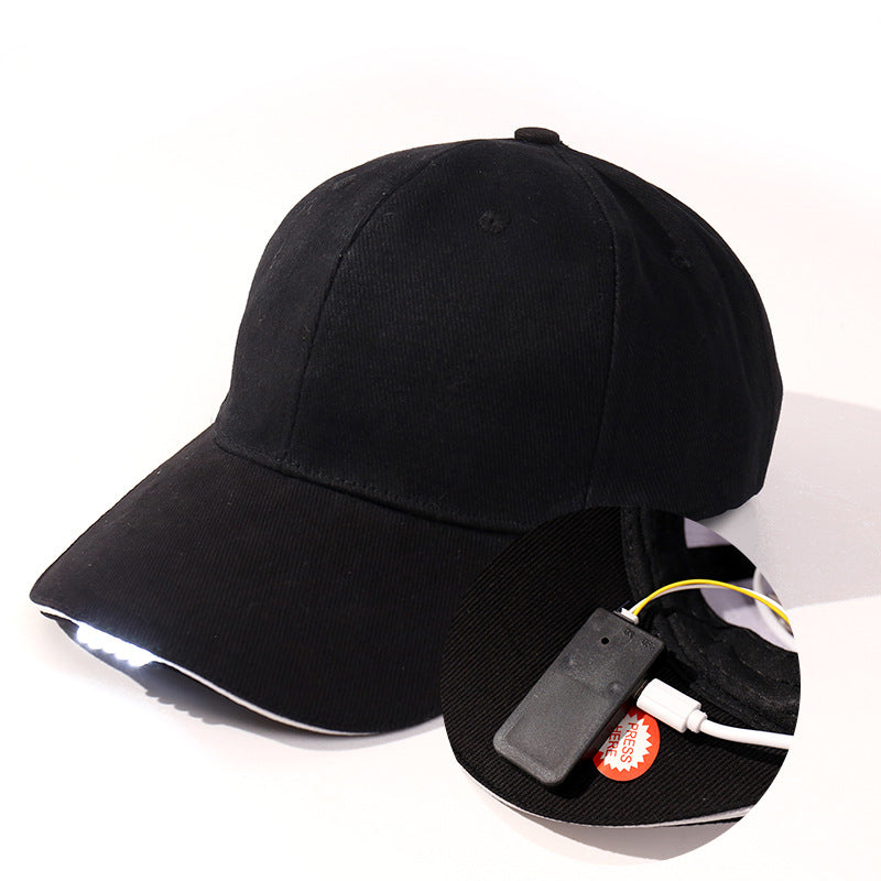 Unisex Led Baseball Cap With Led Light Adjustable Baseball Hat Headlight Flashlight For Hunting Fishing Camping Hiking Joggings