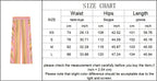TFMLN New Women Pant Sweet Striped Straight Colorful Multicolor Wide Leg Long Pants Casual Fashion Streetwear Ladies Outfit