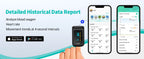 HealthTree Finger Pulse Oximeter Blood Oxygen Saturation SpO2 PI Oximetro De Dedo Pulsioximetro Oxymeter Bluetooth APP Control