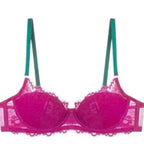 Sexy Lace Bra & Panty Set Minimizer Anti-Sag Full Coverae Adjustable Underwire Big Bust Support Thin Side Support No Spillageg