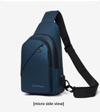 Men's Fashionable Casual Chest Bag Outdoor Cycling Waterproof Durable Sports Backpack Trendy Versatile Portable Crossbody Bag