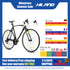 Hiland 700c road bike, 14 speeds, lightweight aluminum frame, racing bike, city commuter road bike for men and women