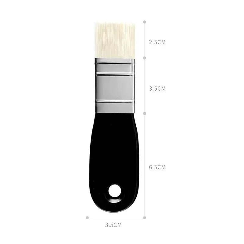 Oil Painting Nylon Pen Set Gouache Acrylic 1/3 Pcs Small/Medium/Large Sizes Flat Head Brush Wood Handle Painting Tools for Fine