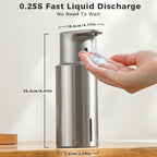 480ml Kitchen Soap Dispenser Automatic Sensor Hand Sanitizer Machine Intelligent Electric Body Wash Soap Dispenser 304 Stainl
