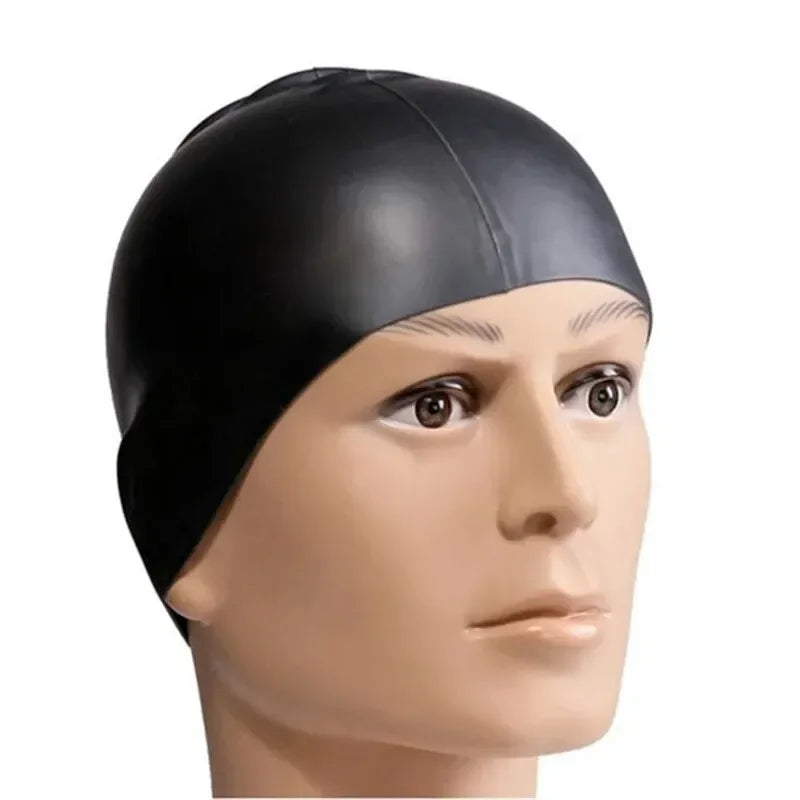 Swimming Cap Silicone Waterproof Swim Hat for Men Women Adult Kids Pool Caps Diving Swimming Equipment Elastic Caps 2025