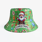 Classic Popular Funny Novelty Christmas Santa Claus gift fisherman hat Outdoor Leisure Sunscreen Sun Hat Men Women bucket hats