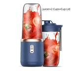 HOMEFISH Double Cup Multifunction Usb Fruit Mixers Juicers Portable Electric Juicer Blender Fruit Juicer Cup Food Milkshake