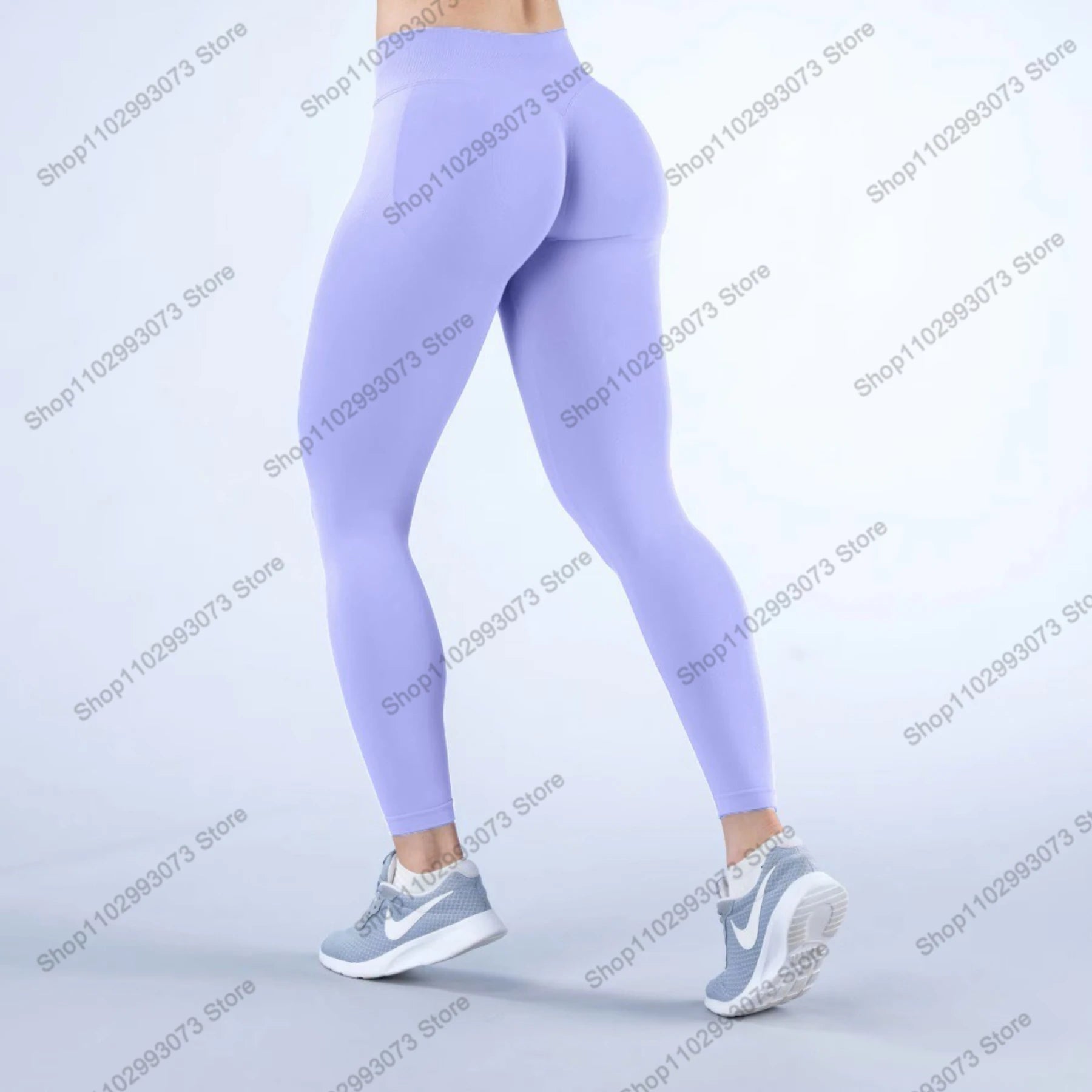 Women's High Waist Seamless Yoga Leggings Tummy Control Butt Lifting Workout Pants Soft Athletic Leggings for Gym Fitnes Running