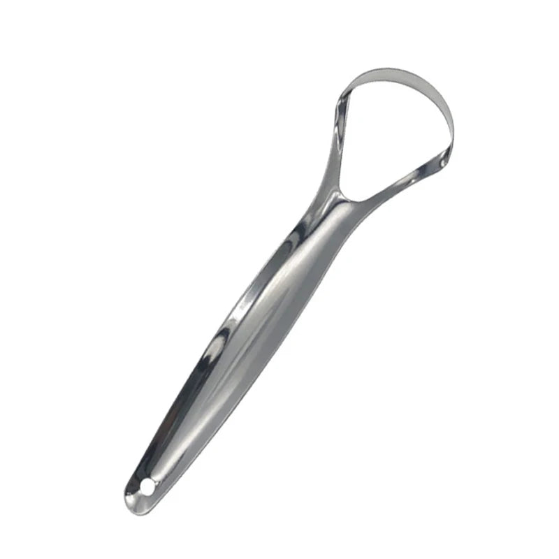 Open Type Tongue Scraper Stainless Steel Oral Tongue Cleaner Brush Cleaning Coated Tongue Toothbrush Oral Hygiene Care Tools