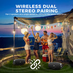 W-KING 70W Waterproof Portable Loud Bluetooth Speaker, Wireless Outdoor Boombox SubwooferTriple Passive Radiators-Deep Bass