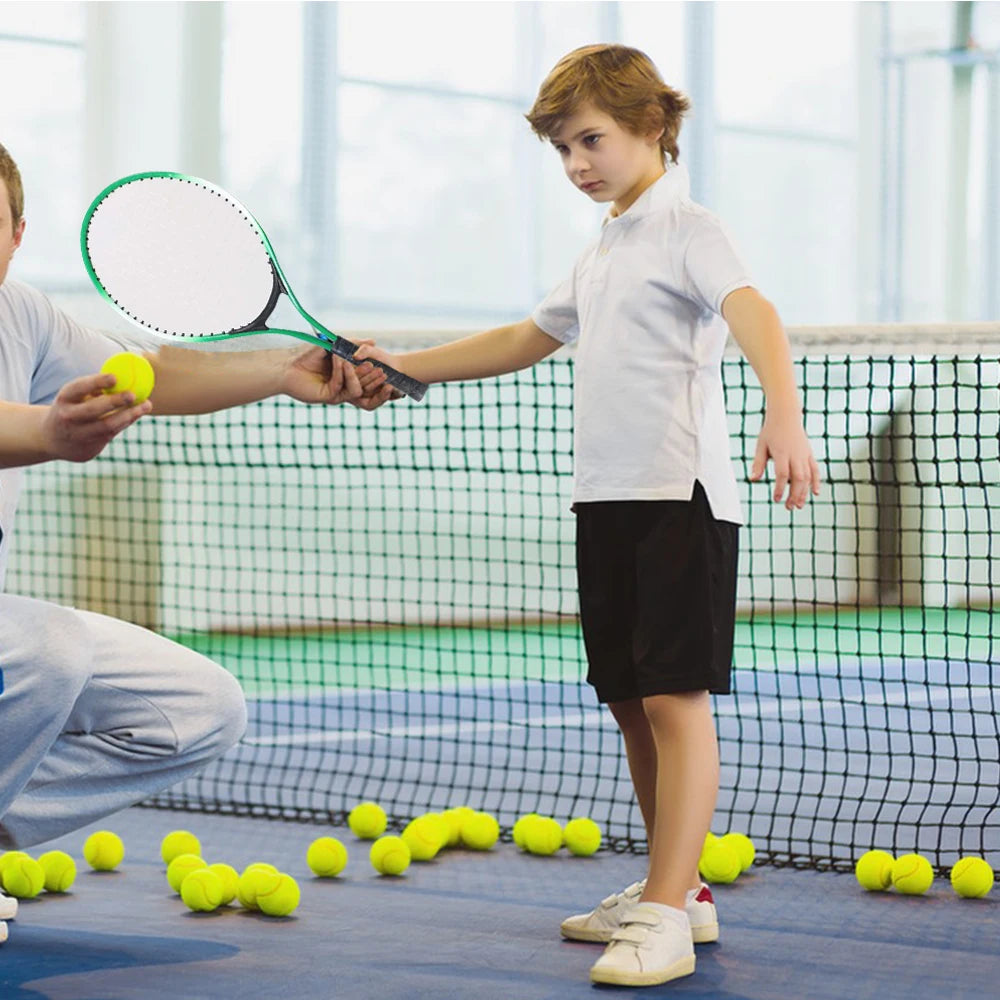 Kids Tennis Rackets with Tennis Ball Tennis Trainer for Children Beginners Light Weight Tennis Racquet