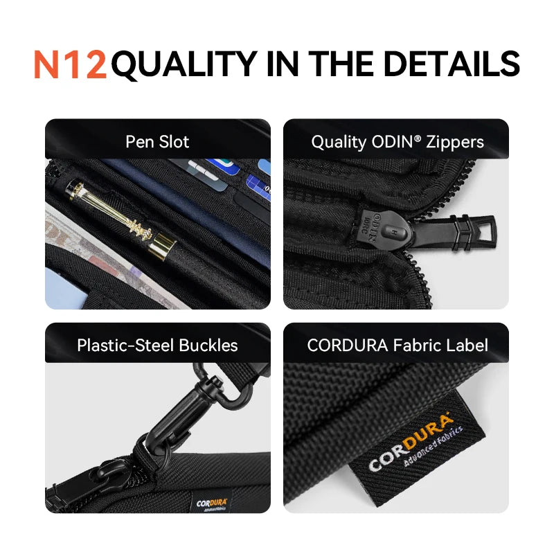 ReeYee N12 Passport Holder Wallet, Travel Organizer for Cards Tickets, Water-Resistant Scratch-Resistant Essential Wallet Pouch