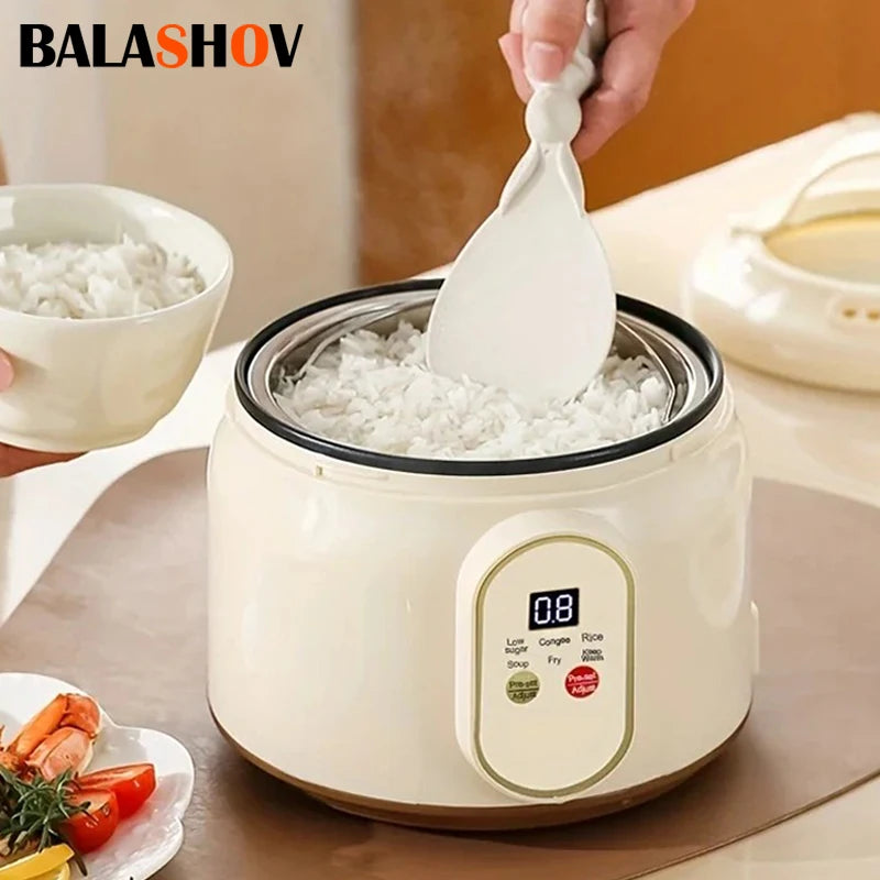 1.8L Electric Rice Cooker Portable MultiCooker Household Rice Pot Non-Stick Smart Low Sugar Cooking Machine for Kitchen and Home Main image