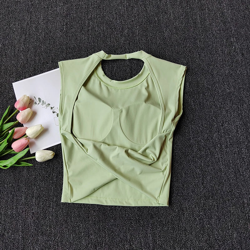 Women Sports Bra Top Push Up Sexy Beauty Back Fitness Yoga Bra t-shirts Sport Tops For Women Breathable Running Vest Gym Wear