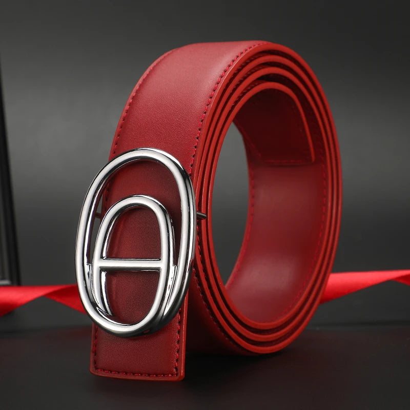 Wide 3.8cm Famous Brand Belt Men High Quality Luxury Genuine Leather Belts for Men Strap Metal Belt Fashion Women's Belt jeans