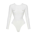 2026 2Pcs Sexy Women One Piece Swimsuit Female Swimwear Solid Biquini High Cut Monokini Push Up Swim Suits Bathingsuit Beachwear