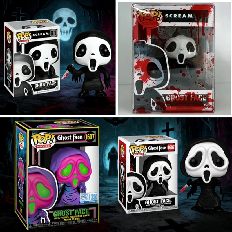 2026 FunKo Pop! Scream GhostFace #51 Blood Ghost Face #1607 Action Collection Model for Birthday Gift Toys