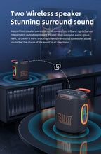 S122 25W Wireless Bluetooth Speaker Outdoor Portable Mini Waterproof Speaker with Light 6000mAh Battery Bass Boost for Outdoor
