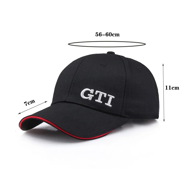 Hunting Hat Fishing Cap for Men Women Outdoor Sports Racing Golf GTI Baseball Cap Leisure Camping Beach for Sun Hat