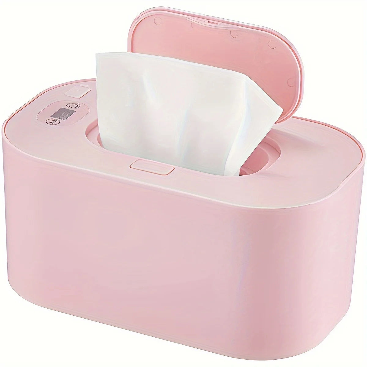 Baby Wipe Warmer with Digital Display Large Capacity Baby Wet Wipes Warmer Dispenser USB Powered, Adjustable Temperature Heating
