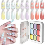 LIMEGIRL Gradient Gel Set Semi Permanent-High Glossy-Gradient-Colorful Nail Gel Polish Kit Soak Off Varnish for Nail Art Design