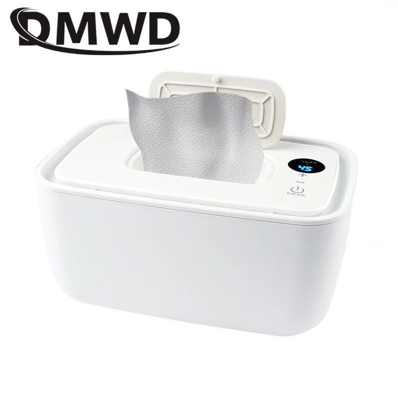 Portable Baby Wipes Heater Wet Towel Dispenser Thermostat Warmer Tissue Paper Case Napkin Electric Heating Insulation Display Main image