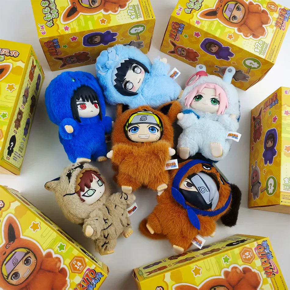 *In Stock  Naruto Itachi Sasuke Kakashi Gaara Series Blind Box Trendy Toy Figure Plush Pendant Collection Christmas Gift Main image