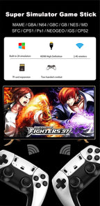 New 4K TV Game Stick M15 ultra 64G 128G Handheld Game Player 2.4G Dual Wireless Controller 50000+ Games Family Game Player