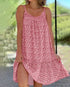 2026 Summer New Cross border Amazon European and American Leisure Style Printed Sleeveless Large Swing Strap Dress