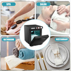 5L UV Sterilizer Hot Towel Cabinet Hot Bath Towel Warmer with Aluminum Chamber Fast Heating for Facial Spa Hair Beauty Salon